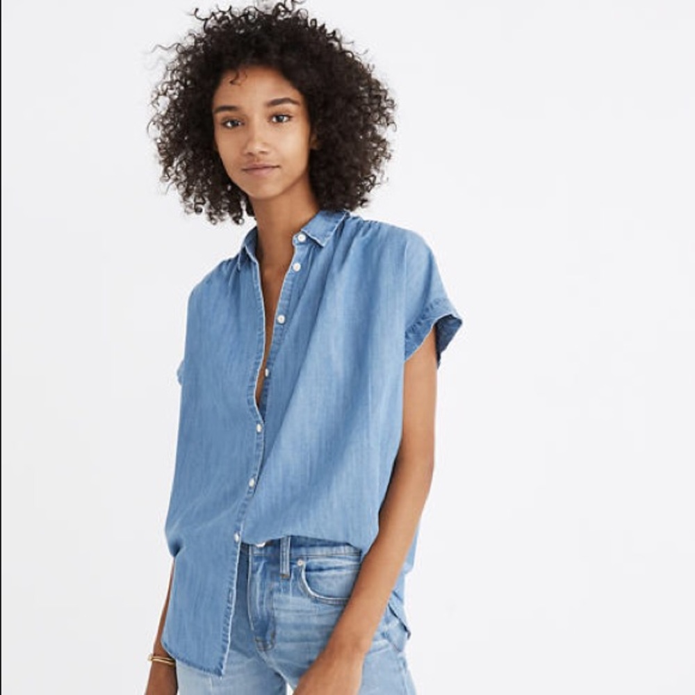 Madewell oversized denim shirt